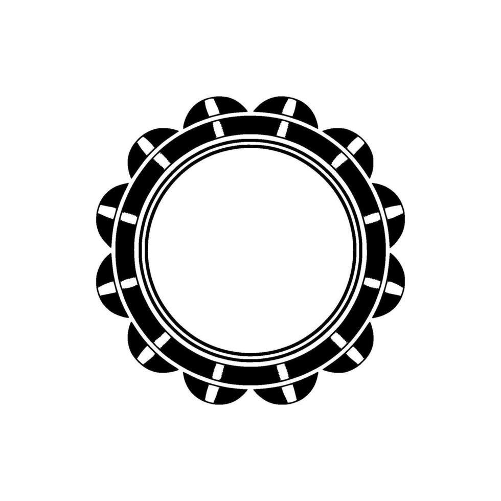 Geometric Ornament, Circular Emblem, Modern vector