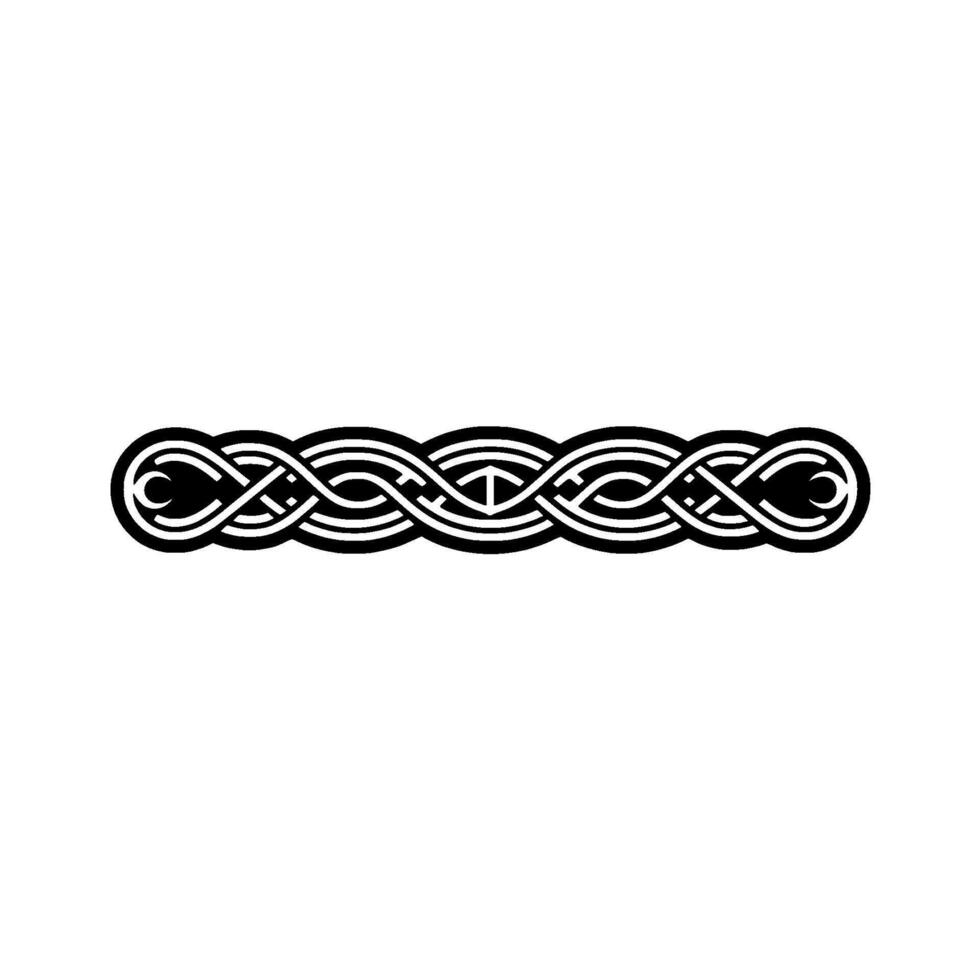 Intricate Celtic Knot Border, Elegant - Ornament vector