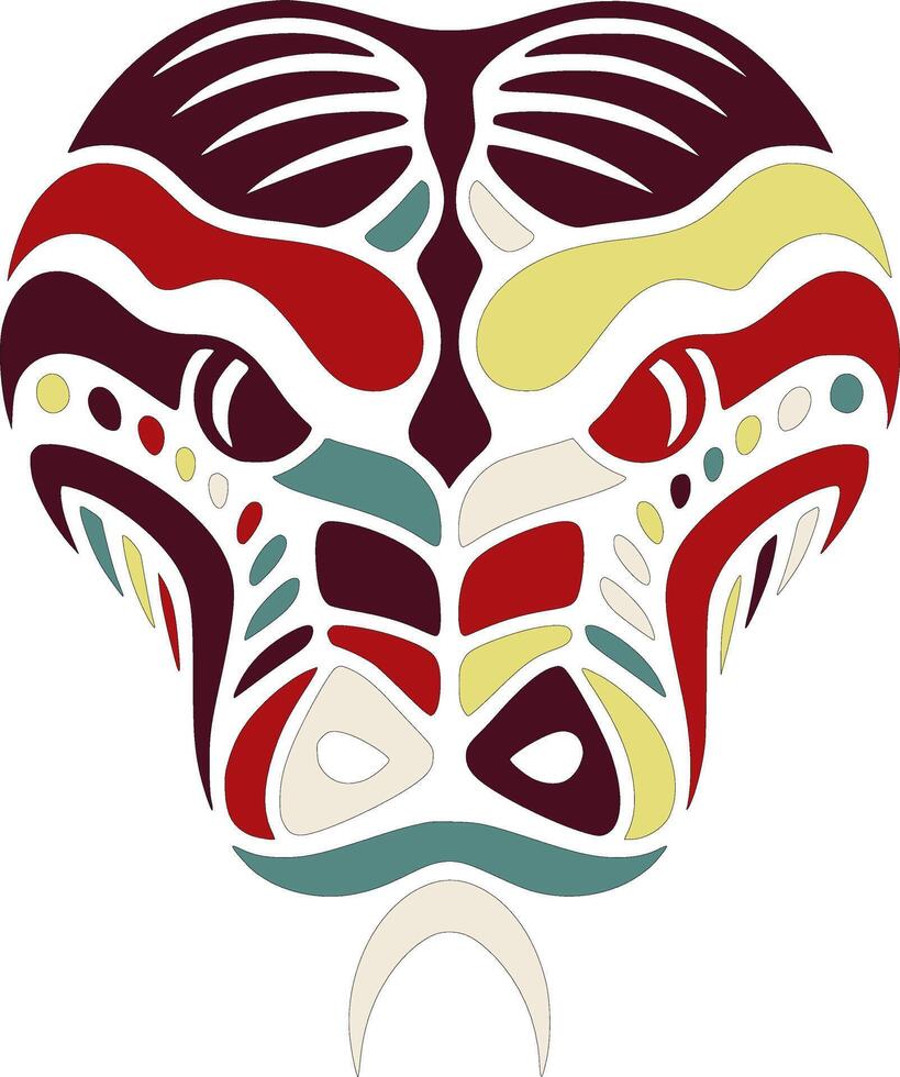 Iconic Green Tree Python Face Design 67912964 Vector Art at Vecteezy