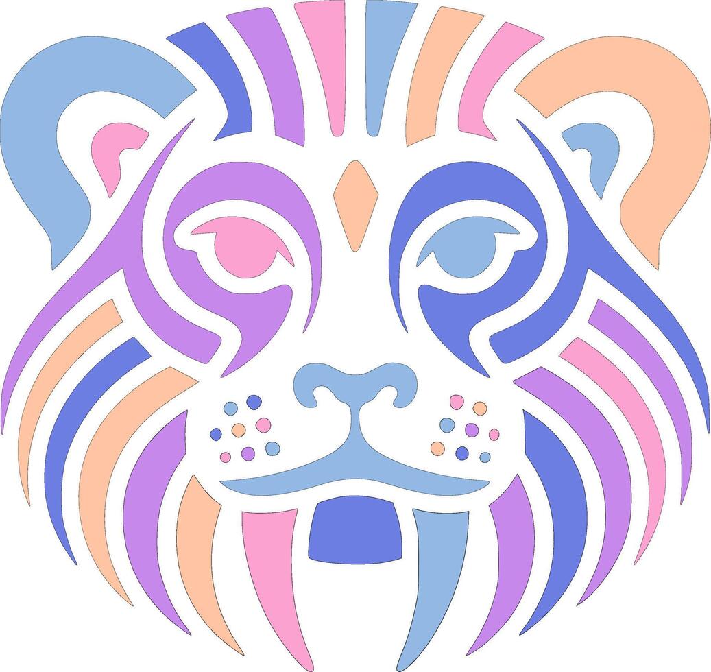 Golden Lion Tamarin Face Design vector