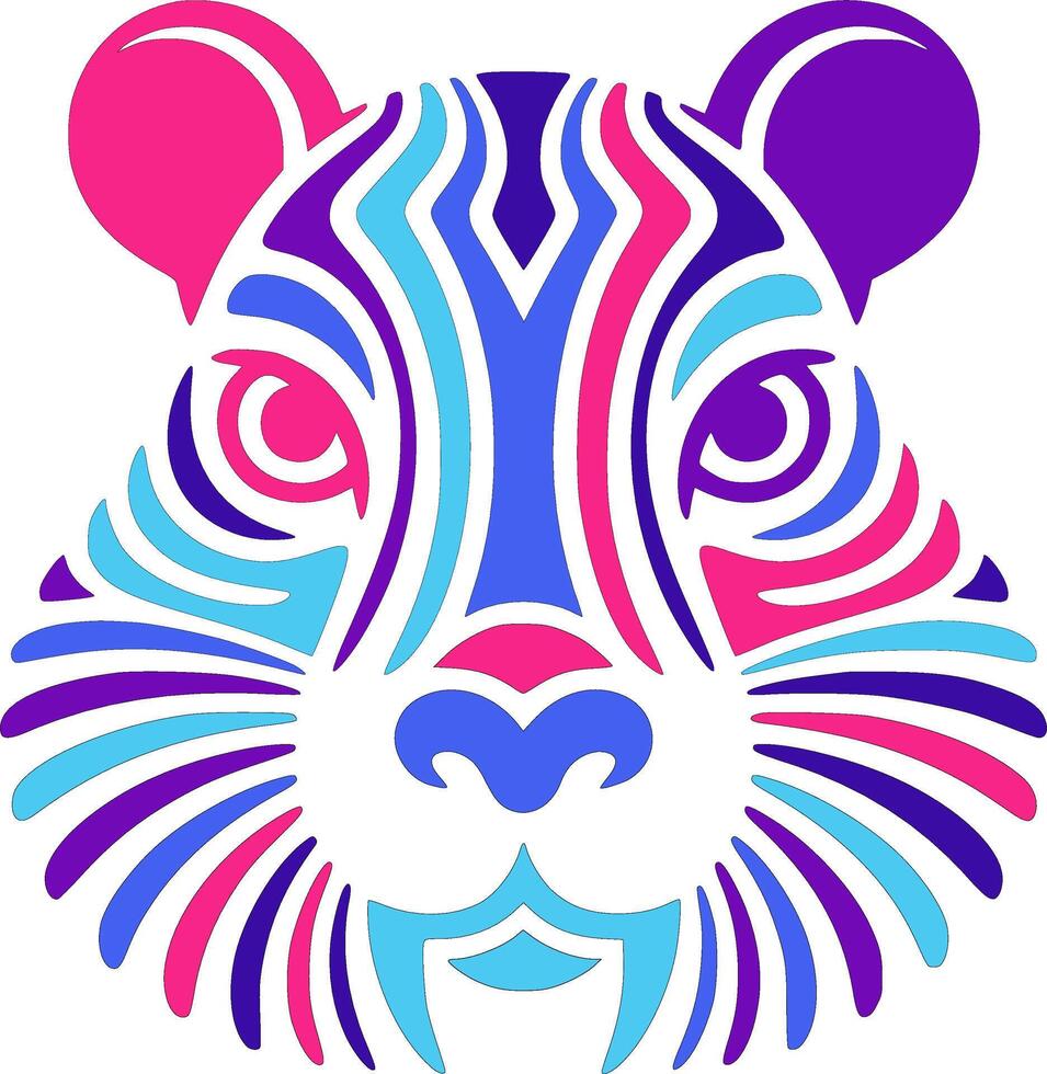 Stylized Tribal Agouti Face Design vector