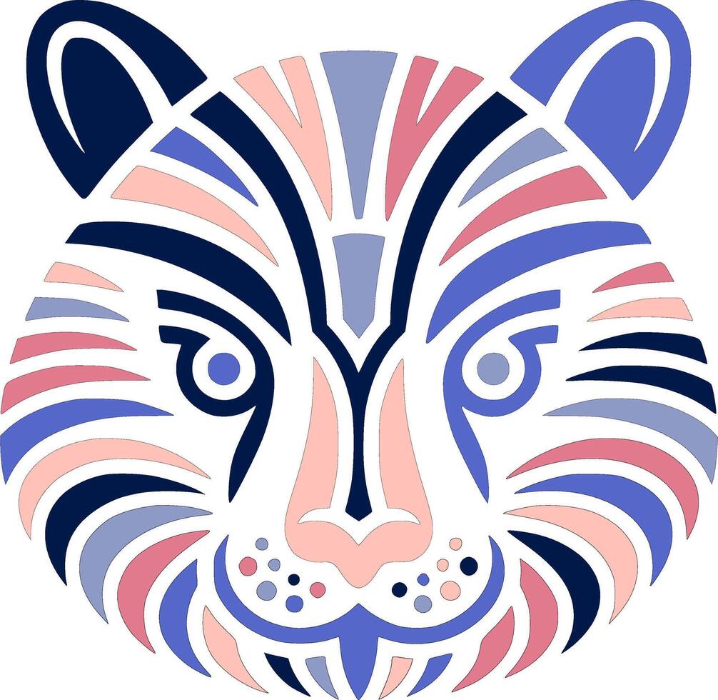 Stylized Tribal Wombat Face Design vector