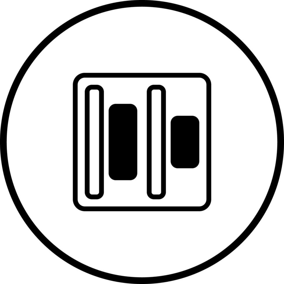 Simplified schematic circuit board icon design in a modern minimalist representation suitable for technology purposes vector
