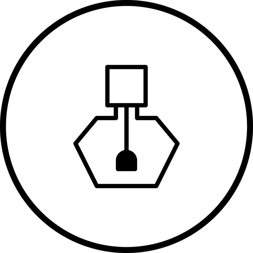 Minimalist nail polish icon illustration elegance design for beauty cosmetics fashion and wellness promotion style vector
