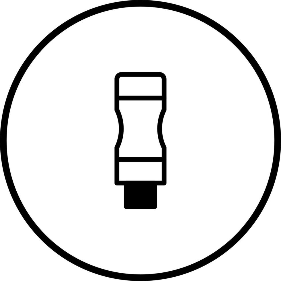 Icon of a USB Connector Cable Representing Digital Connectivity and Technological Interface Solutions vector