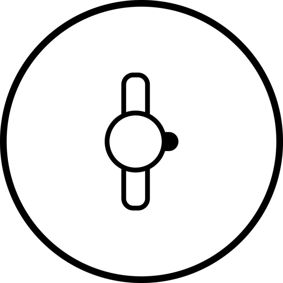 Circular control icon with vertical slider representing settings and adjustments in a user interface vector