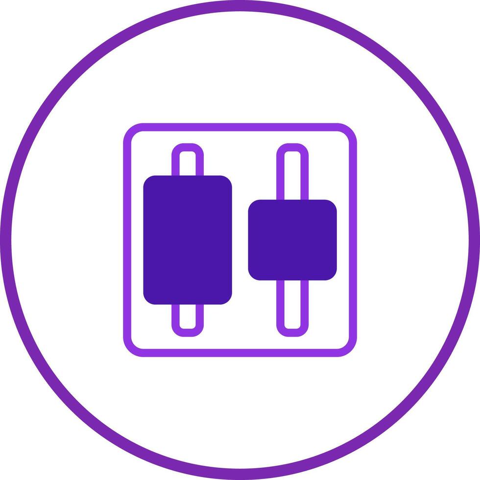 Illustrative representation of an electronic component within a circular enclosure symbolizing technological components and innovations, circuit design vector