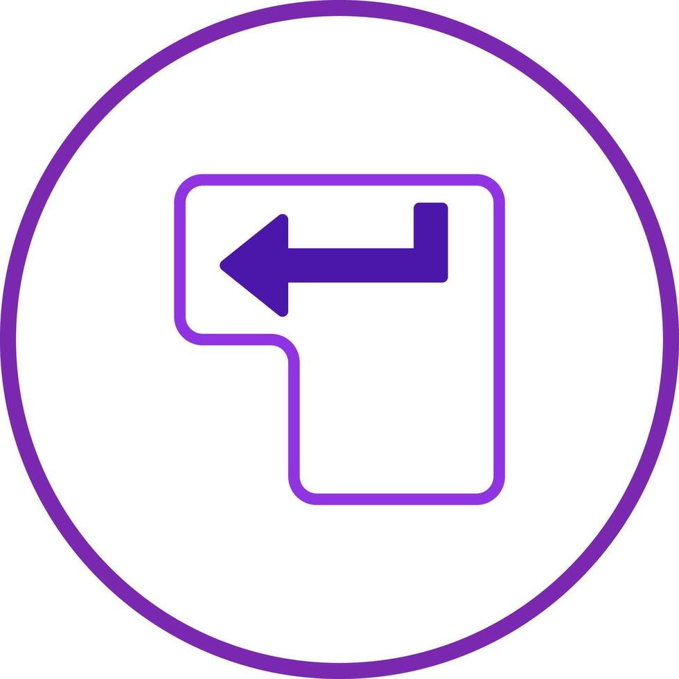Enter key icon in rounded frame symbolising input control actions and function on device keyboards vector