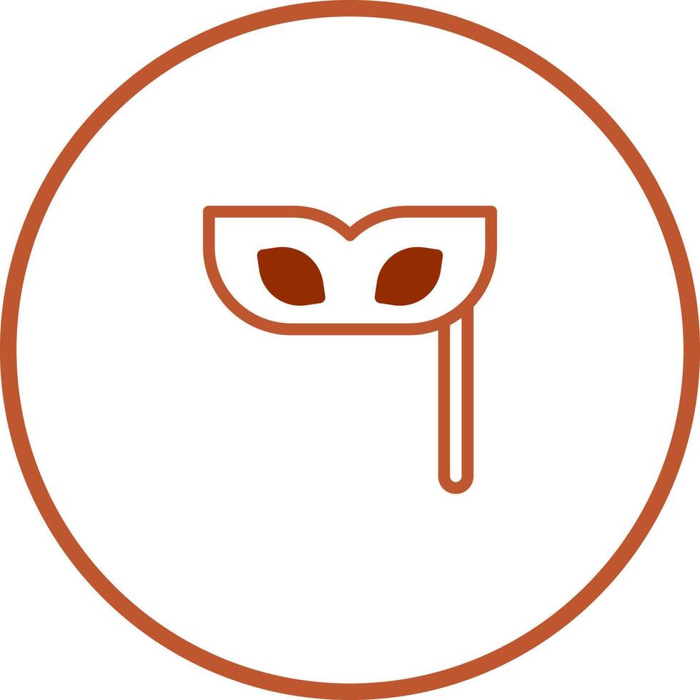 Elegant minimalistic illustration showcasing a masquerade mask perfect for festive occasions and creative design projects, featuring a refined aesthetic vector