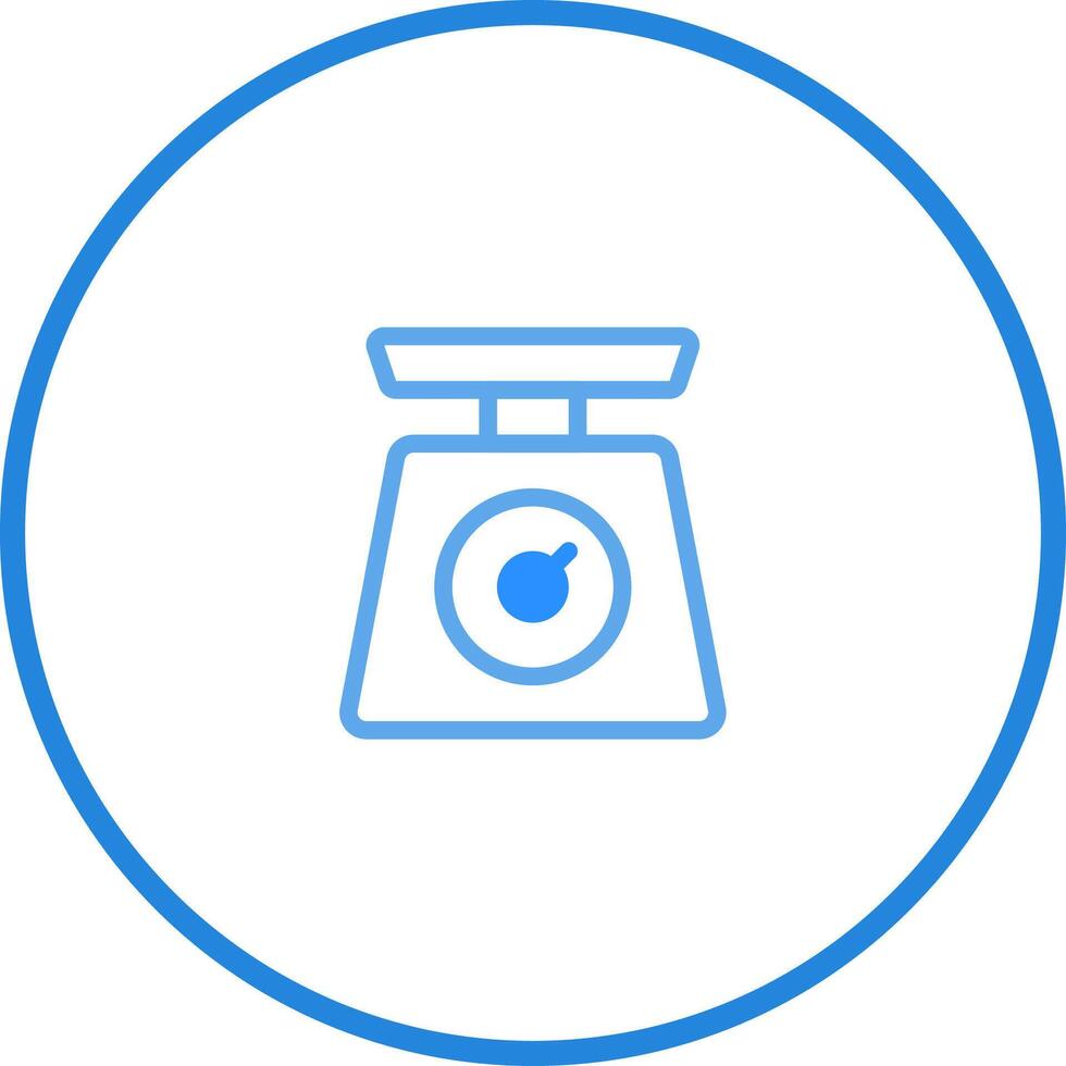 Digital illustration of a balanced scale showcasing precision accuracy in measurement for food preparation and culinary arts vector