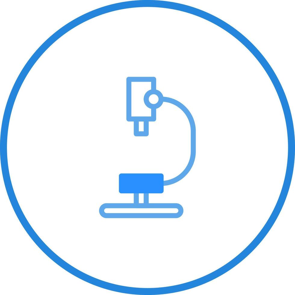 A simplified microscope design for science education showcasing essential components and highlighting optical technology innovation vector