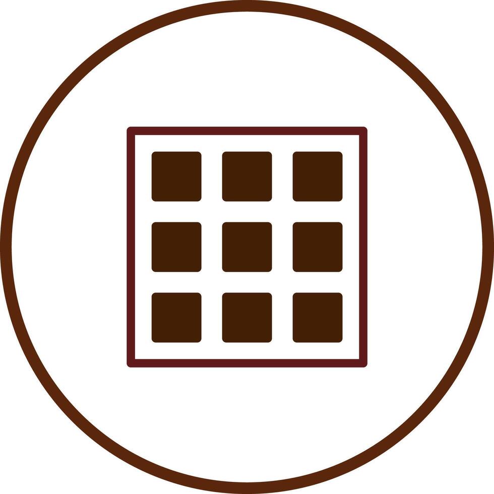A simple and minimalist design with a geometric grid inside a circle offering versatility creative applications vector