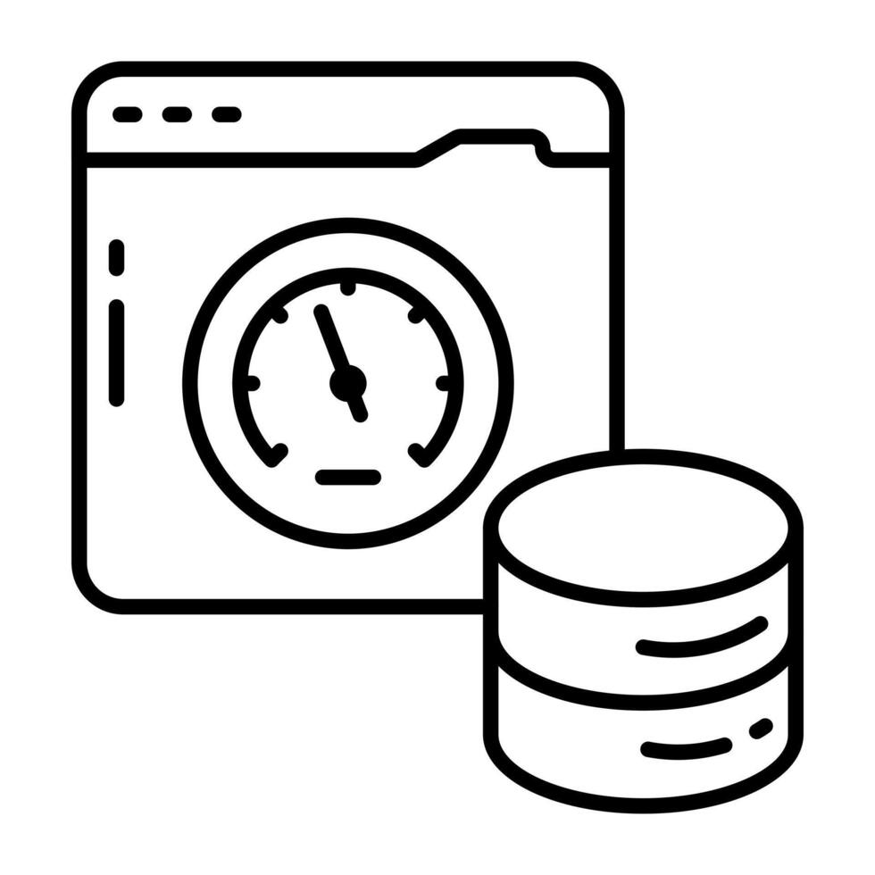 A premium linear design icon of COVID report vector