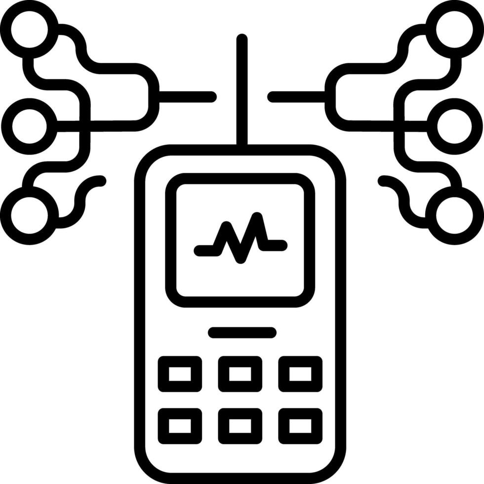 A linear style icon representing humidity tester vector
