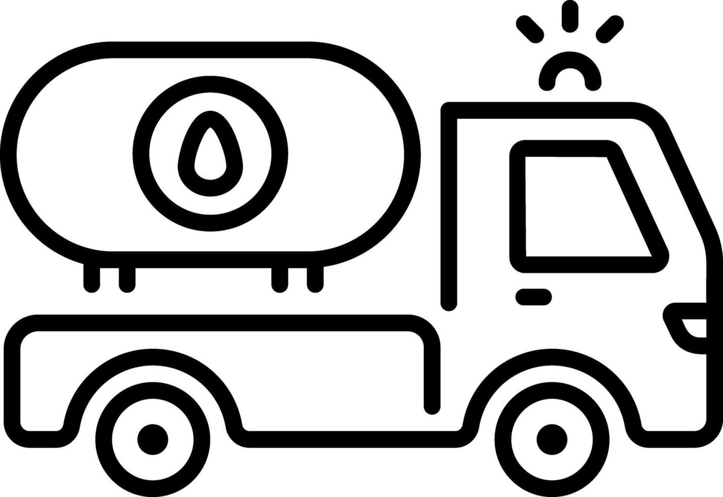 A line style icon showing oil tank vector