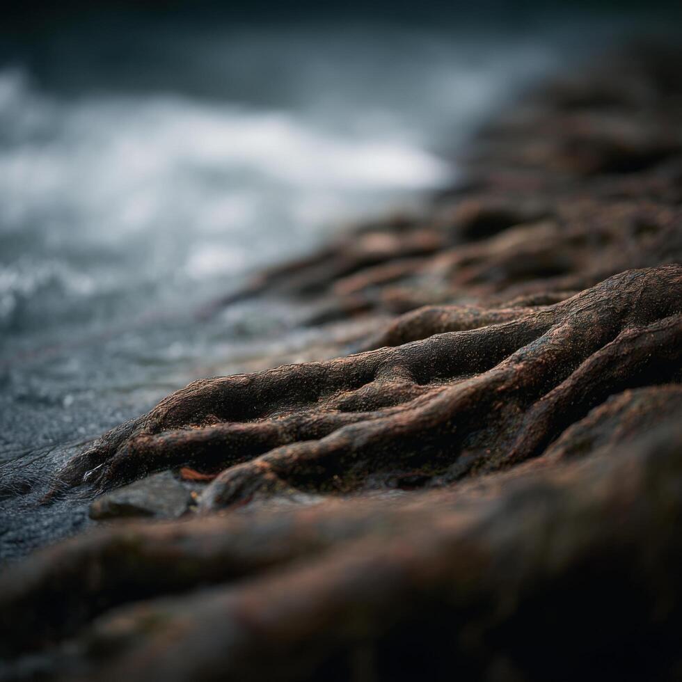 The Lasting Hold Of Nature Seen In Exposed River Roots photo