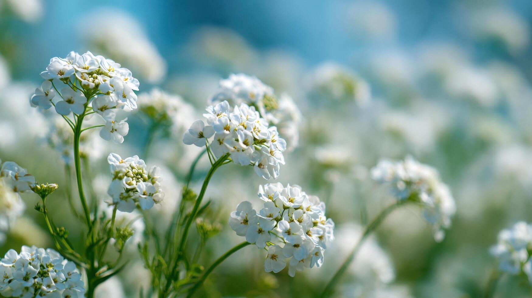 The Purity Of A Field Of White Alyssum photo