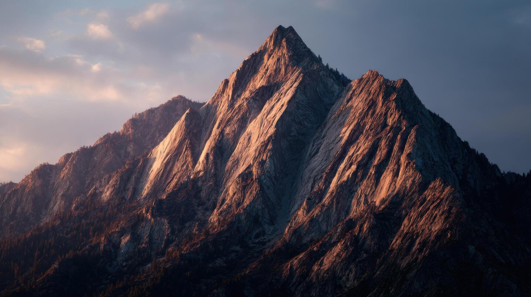 The Rugged And Ancient Majesty Of A Granite Peak photo
