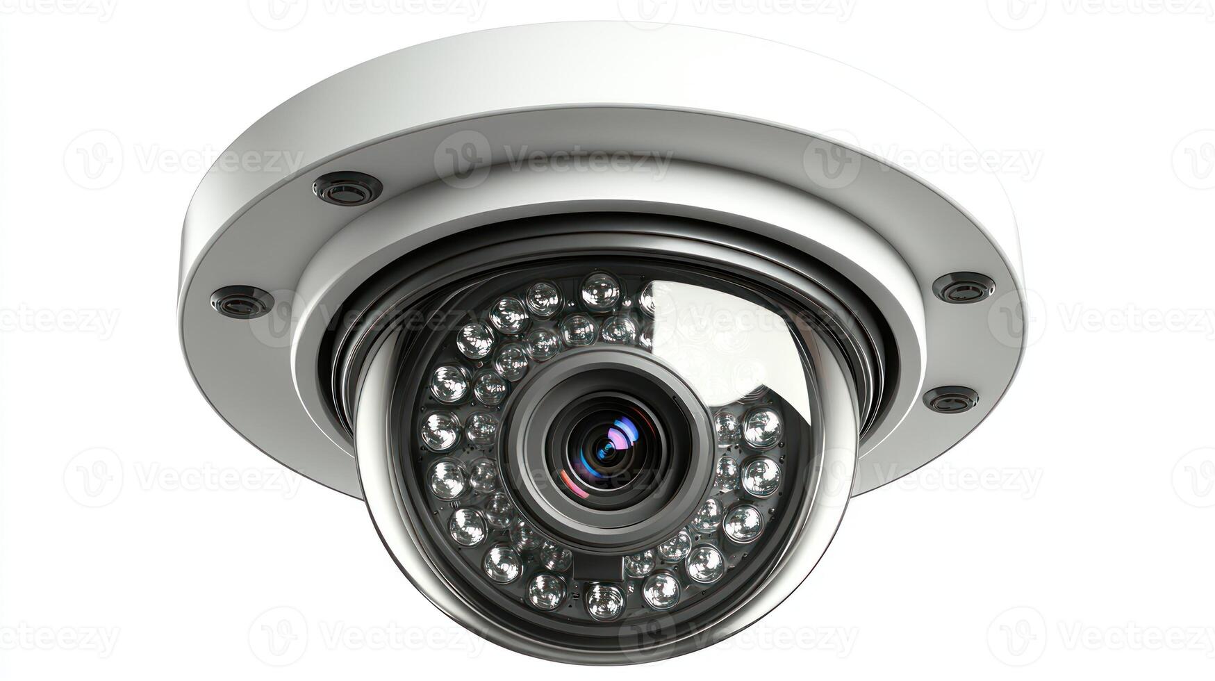 Modern security camera installation in a sleek indoor setting for safety and surveillance photo