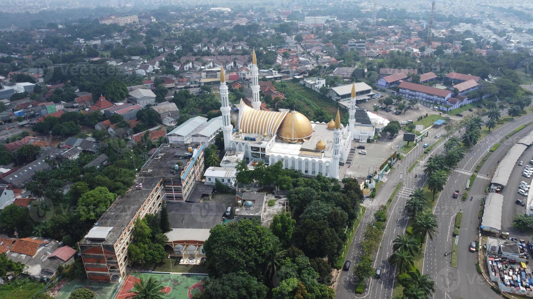 The view of the mosque from the air photo