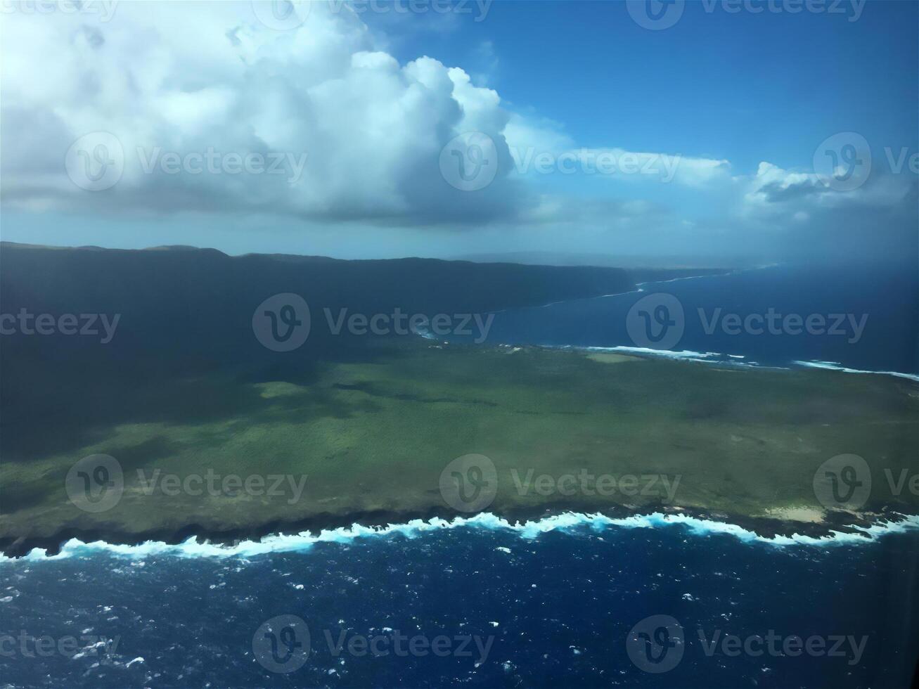 travel nature landscape, tourism, active recreation, view from a height, sea, island photo