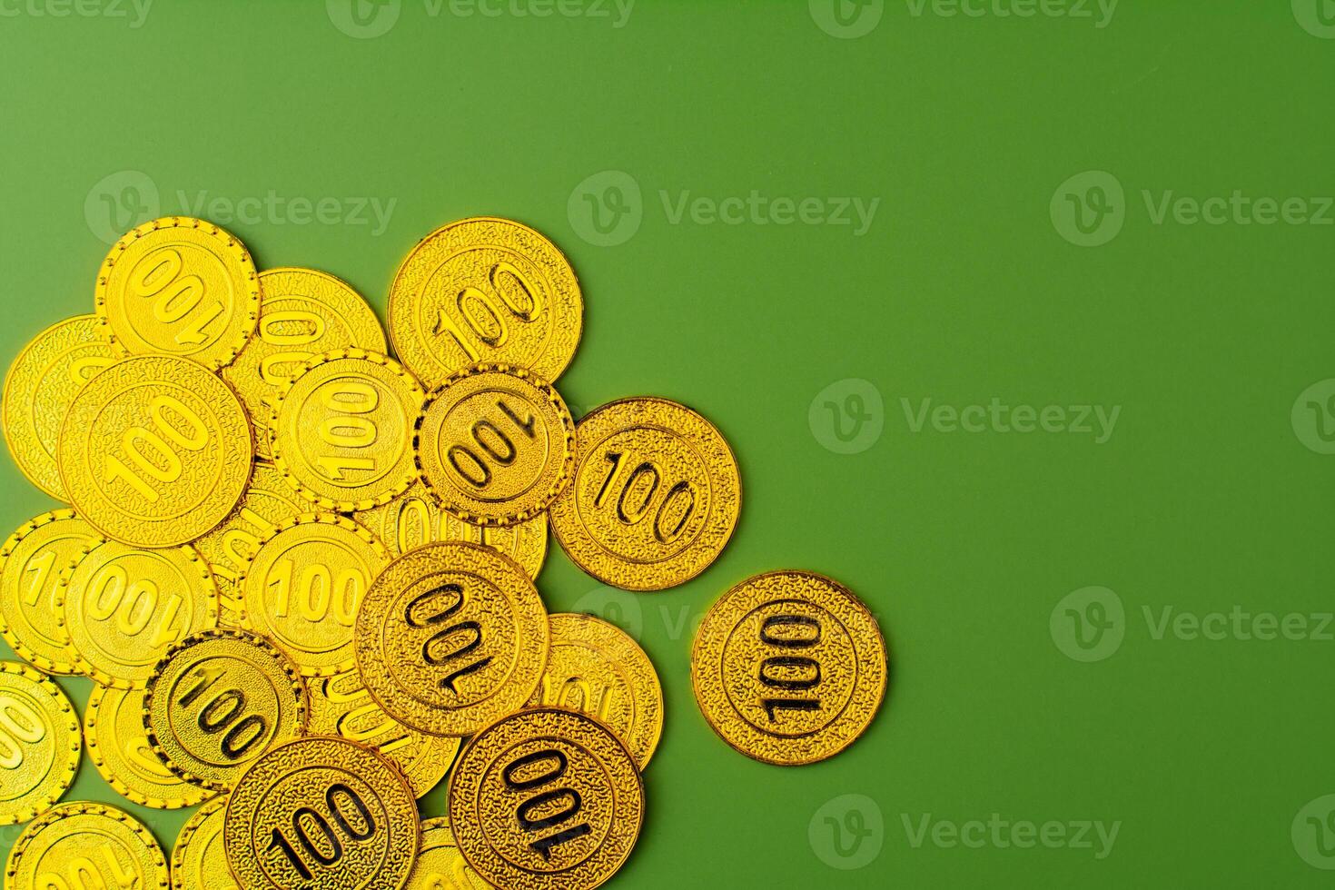 High Value Gold Coins, Investment Concept in Gold Market and Good Investment photo