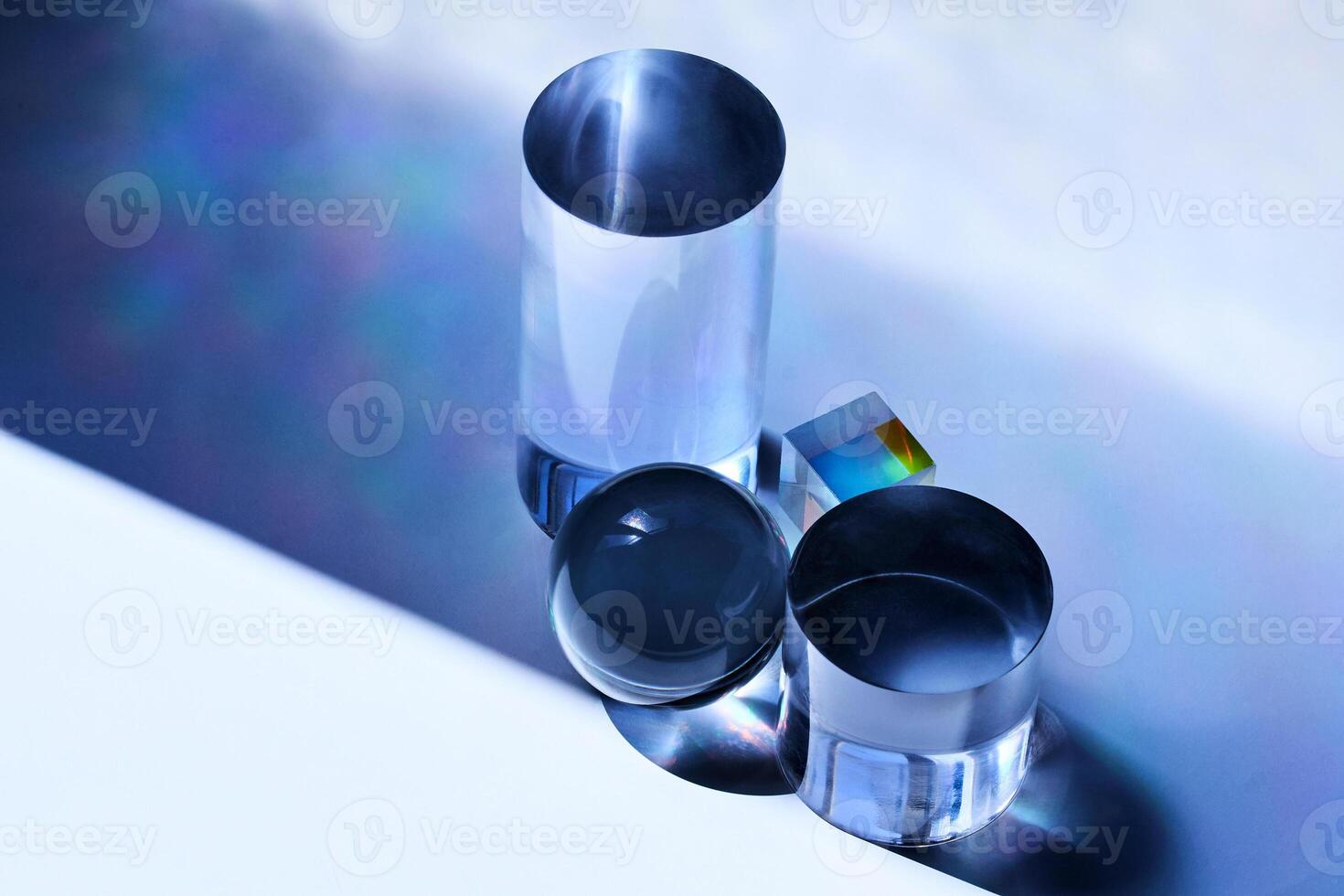 Abstract Glass and Light Reflection photo