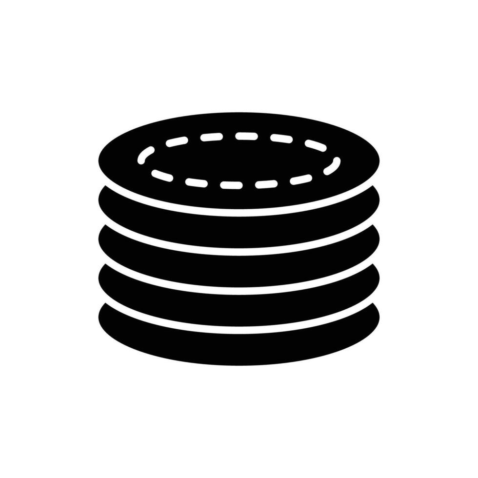 Cotton Pads Stack vector