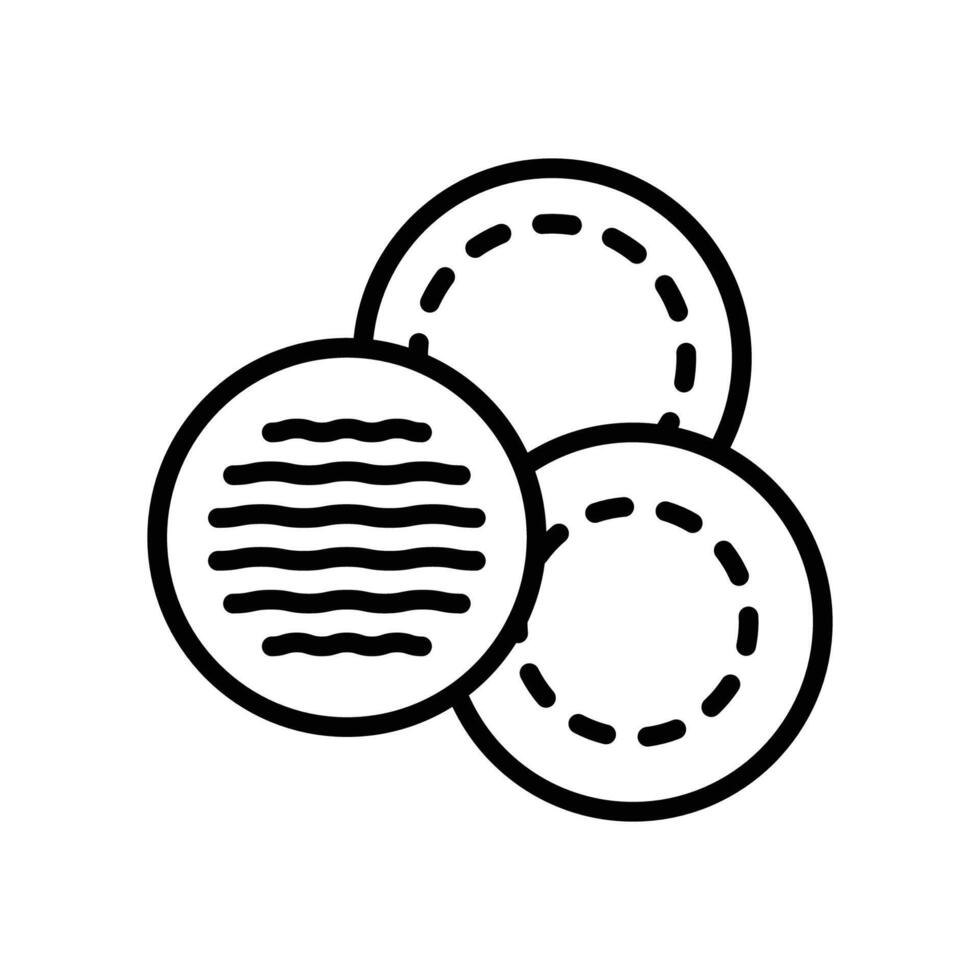 Round Cotton Pads vector