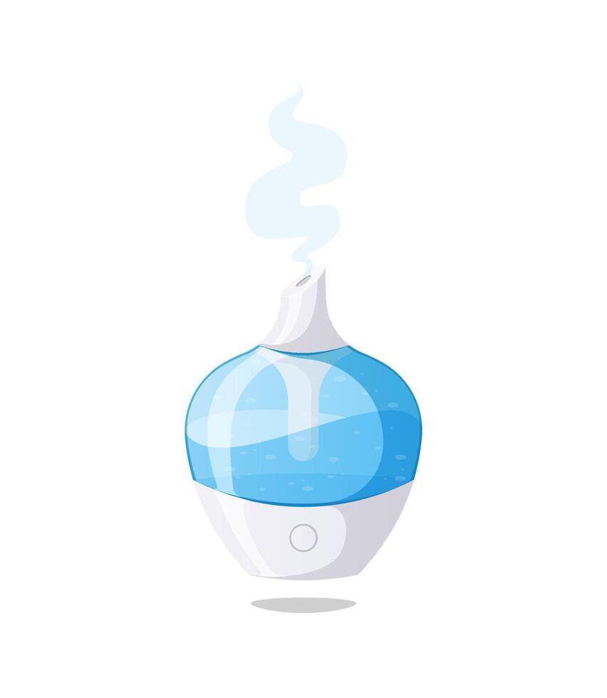 Air humidifier device isolated on white background. vector