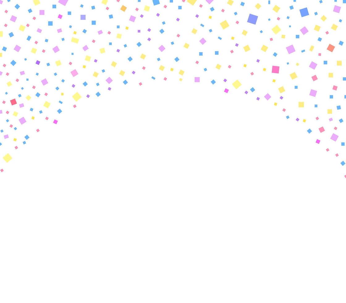colorful confetti falling for celebration and party vector