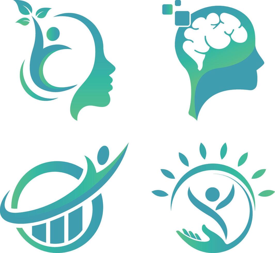 Rehab health logo symbolizes recovery strength and holistic wellness with a clean modern design vector