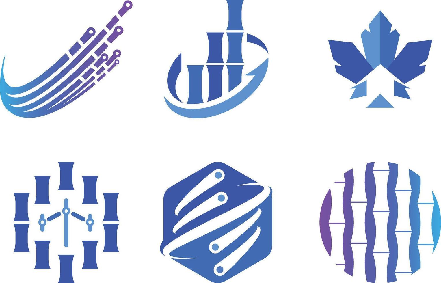 Growth icon set with tech arrow icon set for business marketing and technology development logo design and stock market symbol vector