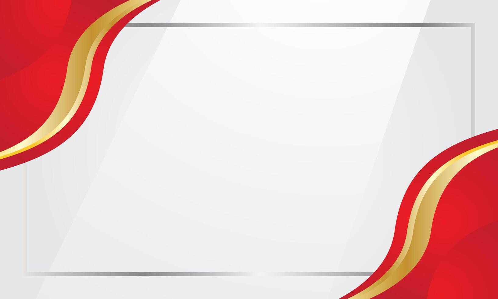 Luxurious background with elegant red waves vector