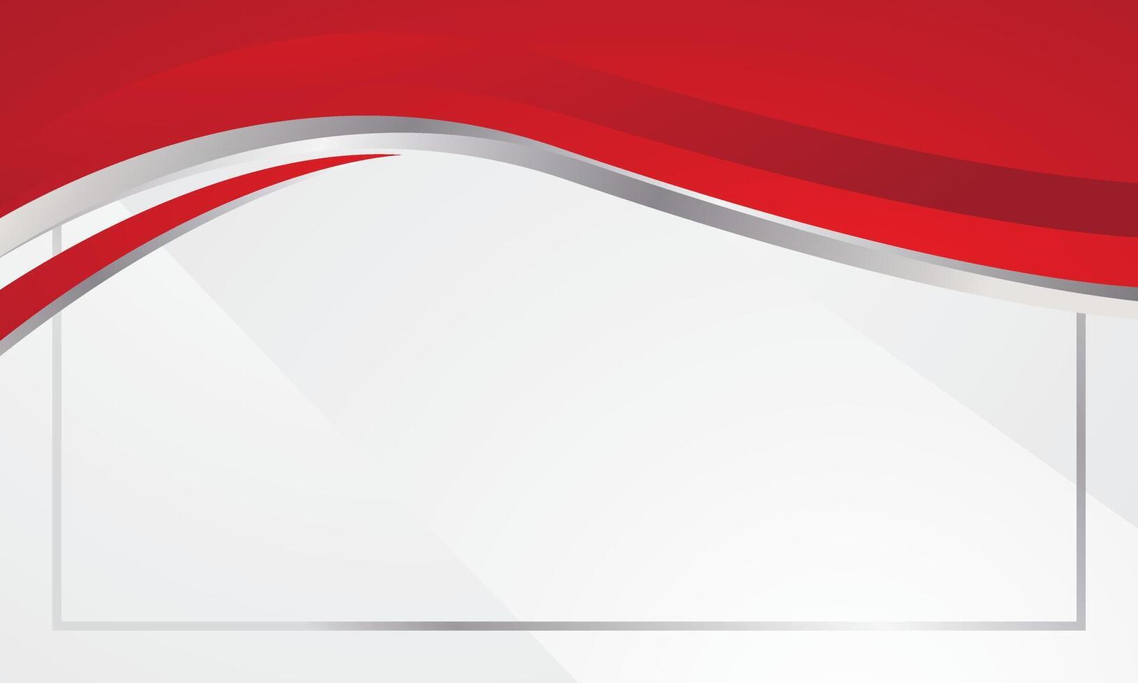 Modern red wave Certificate background vector