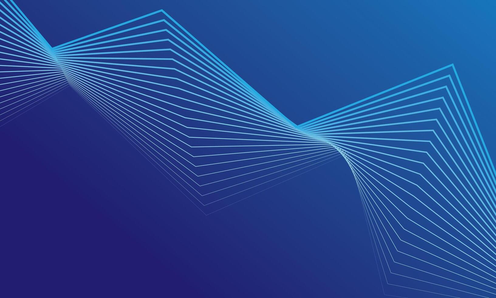 Blue gradient background with abstract geometric lines vector