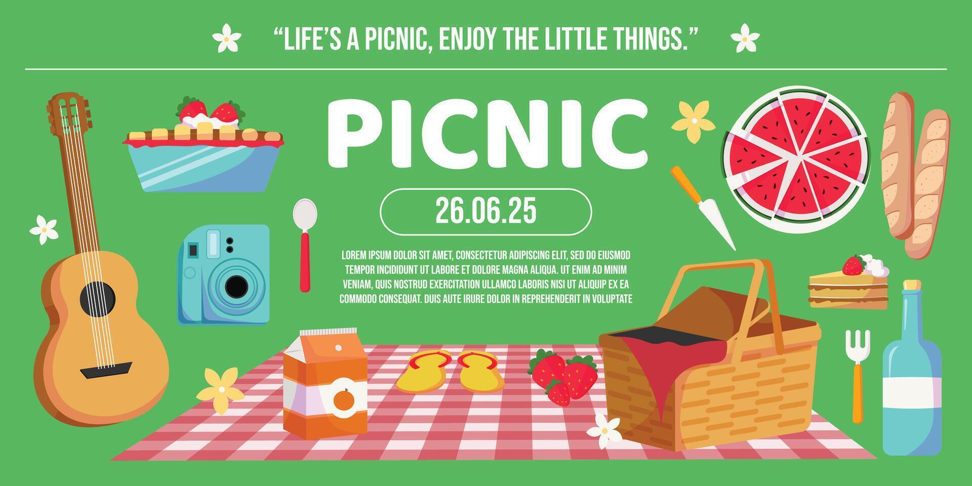 Seasonal template featuring a Hello Summer banner layout vector