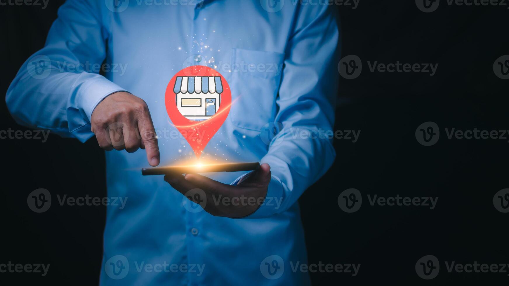 Digital Marketing Concepts, Local SEO, and Consumer Experience in Online Business Reviews Users Find Store Locations Using GPS on Smartphones, Lifestyle Technology photo