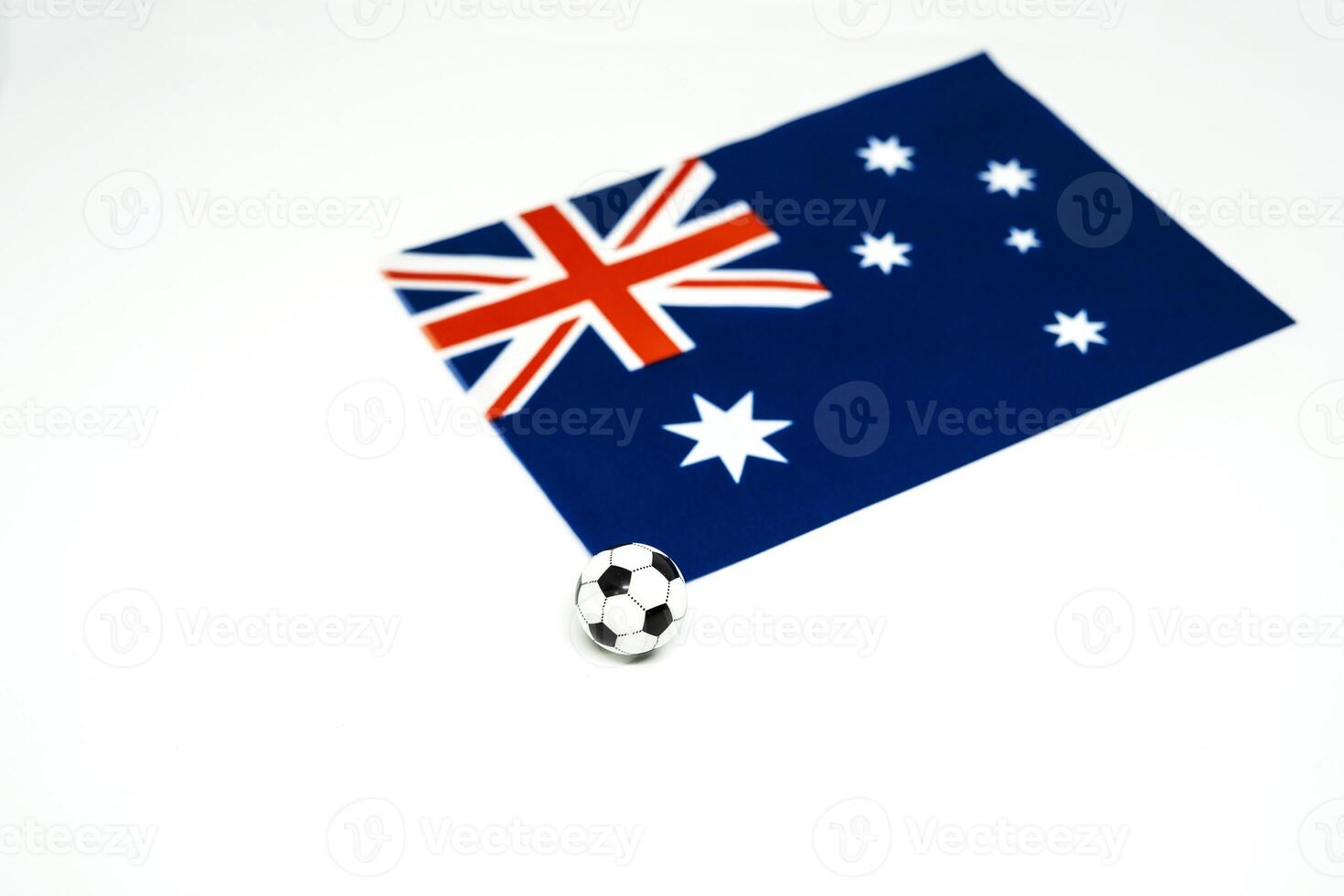 Australia Football with national flags photo