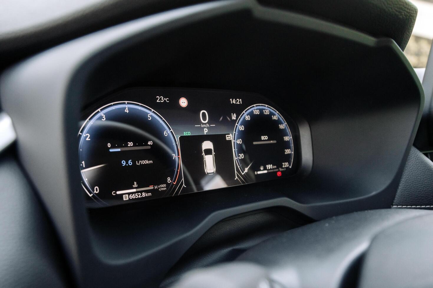 Zaporizhia, Ukraine, 2025 - Car panel, dashboard design element, elegant and simple style. photo