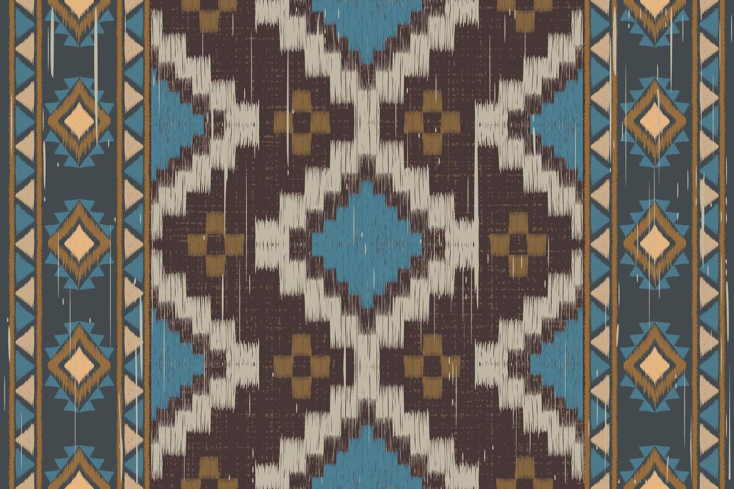 Tribal pattern design in rich colors vector