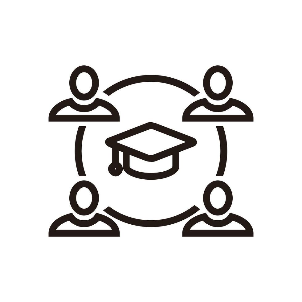 Online Study of Education and Learning web icons in line style. School, university, textbook, learning. llustration. vector