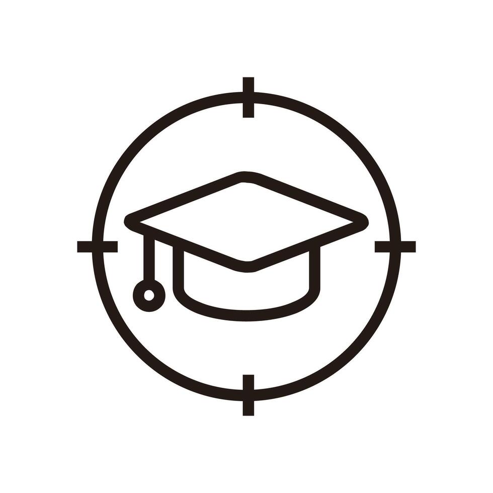 Focus of Education and Learning web icons in line style. School, university, textbook, learning. illustration. vector