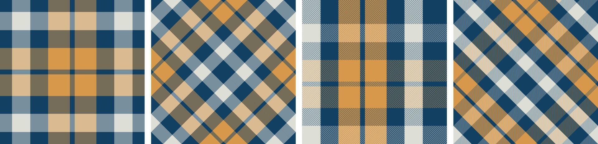 Seamless check pattern or plaid pattern dress ,flannel skirt, other modern and fashion print. vector