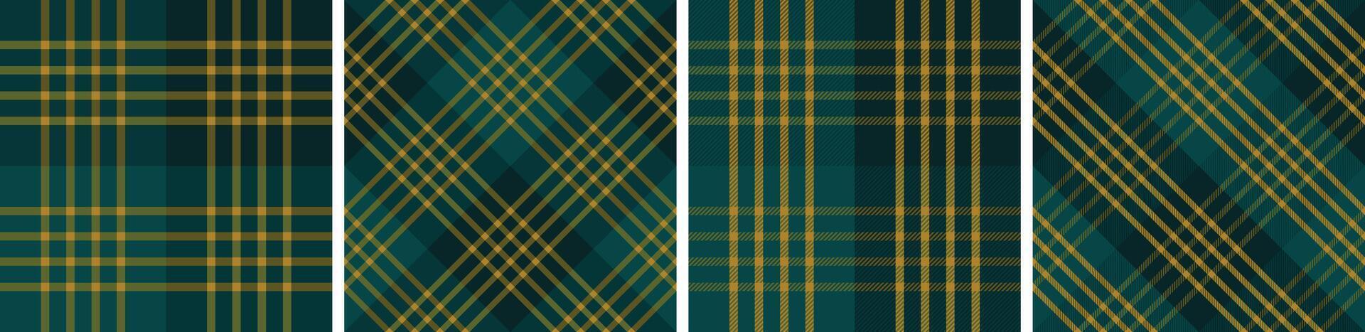 Seamless plaid pattern set.for dress flannel skirt, tablecloth modern and fashion print. vector