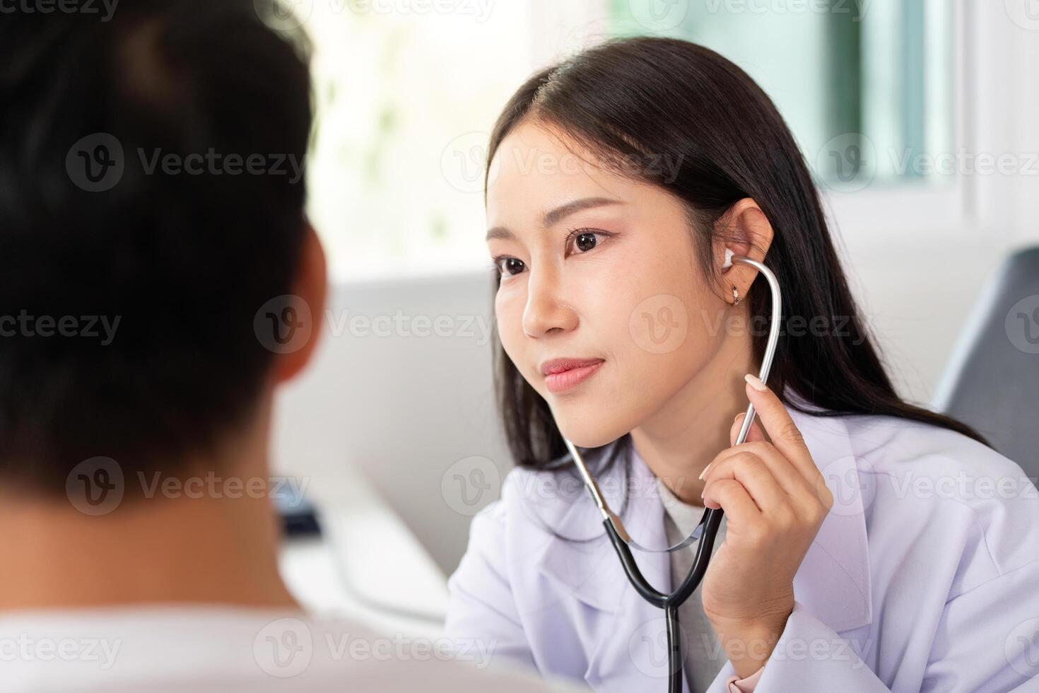 Doctor consulting with a patient photo