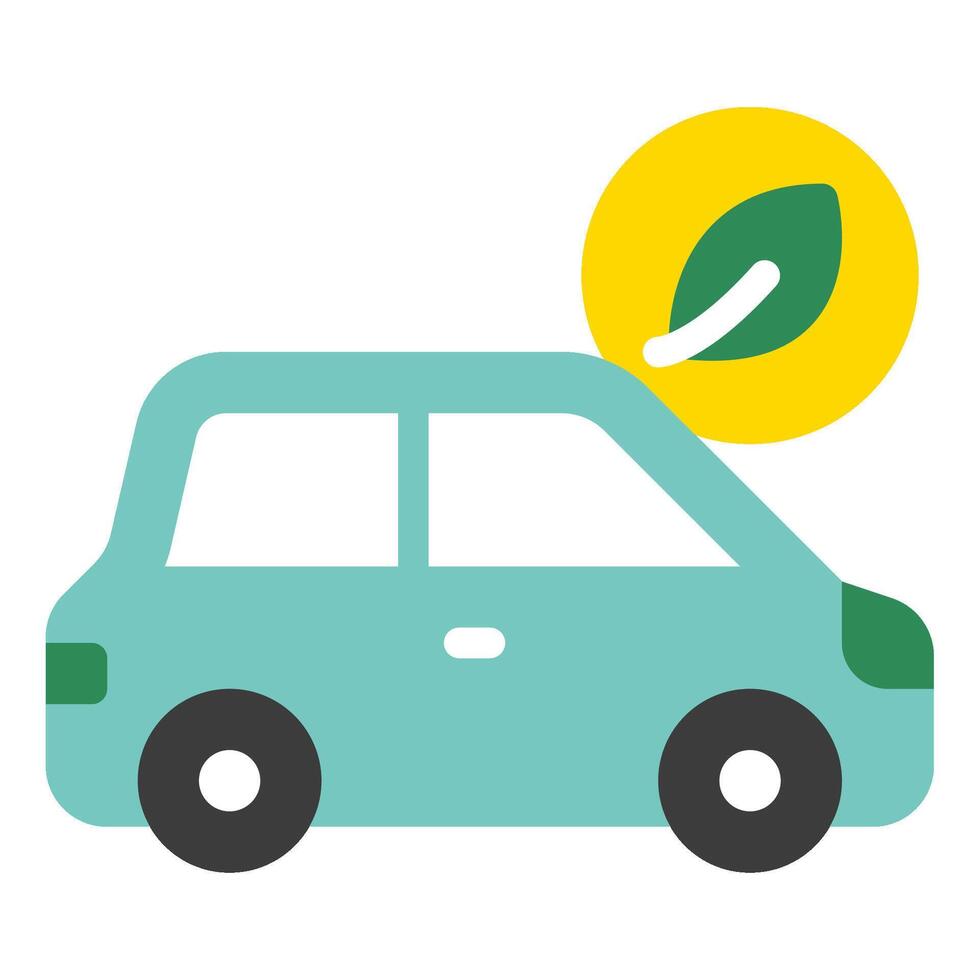 Electric Vehicle Emission Icon vector