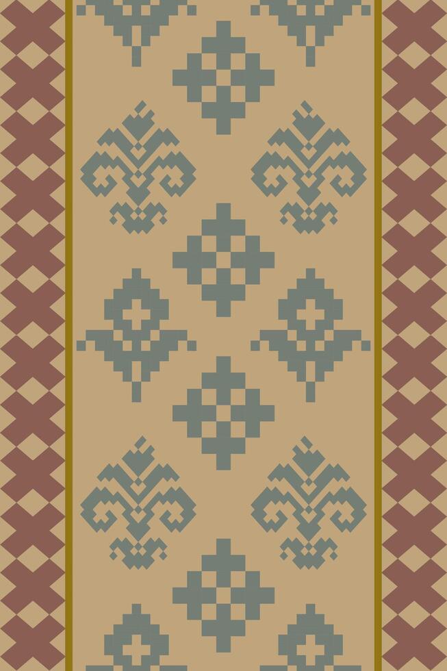Sunny Cozy Pixel Garden vector