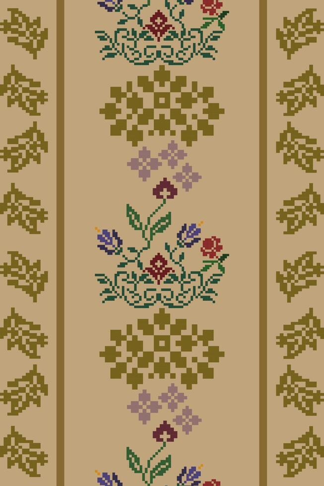 Ocean Breeze Pixel Leaves vector