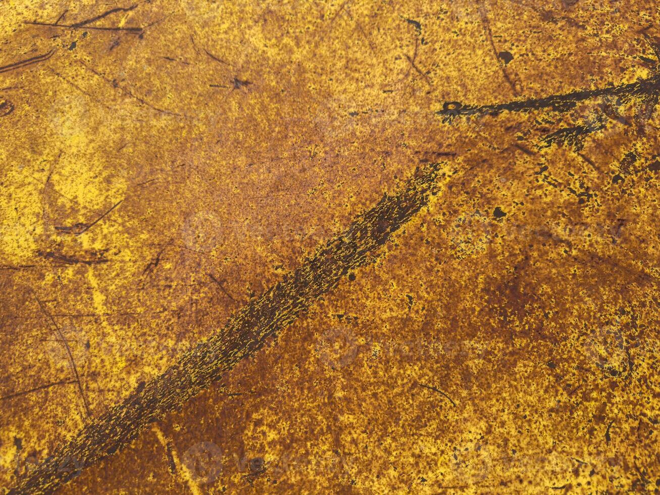 Wall background, A yellow surface with a brown line on it photo